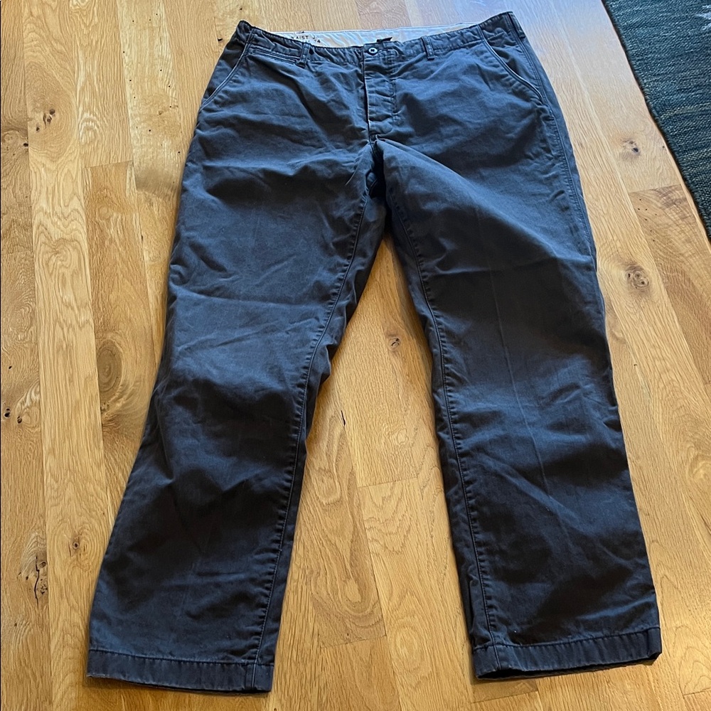 J. Crew Men's Charcoal Vintage Chinos